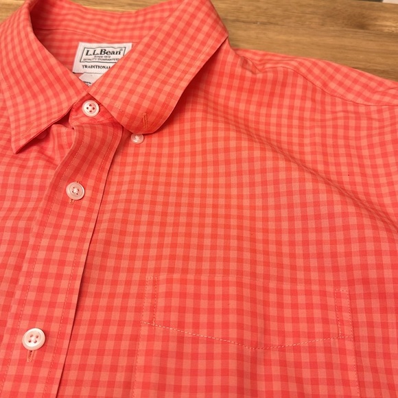 LL BEAN ⭐️traditional fit cotton button down shirts - Picture 7 of 7